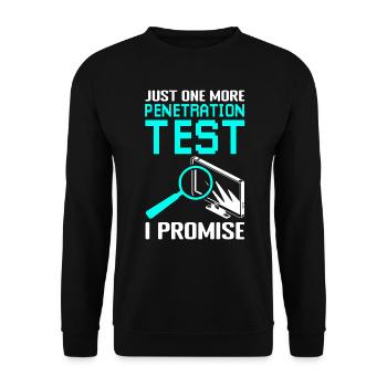 Cyber Security Penetration Testing - Unisex Sweatshirt - black - Front - Alina (178cm) & Michal (187cm)