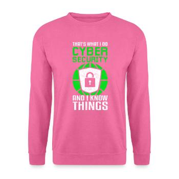 Cybersicherheit Lustig Datenschutz - Unisex Pullover - Pink - Vorne