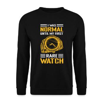 Montre Collector Rare Montre-Bracelet - Sweat-shirt Unisexe - noir - Devant - Alina (178cm) & Michal (187cm)