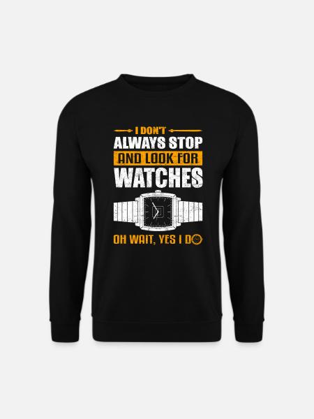 Armbanduhr Uhrensammler Uhr - Unisex Pullover - Schwarz