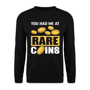 Les pièces rares collectionnent les collectionneurs de pièces - Sweat-shirt Unisexe - noir - Devant - Alina (178cm) & Michal (187cm)