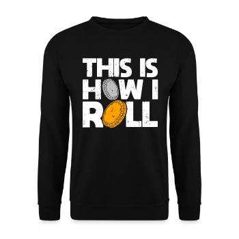 Numismatics Coins Collect Coin Collectors - Unisex Sweatshirt - black - Front - Alina (178cm) & Michal (187cm)