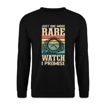 Rare Horloge Time Watch Collector - Sweat-shirt Unisexe - noir - Devant - Alina (178cm) & Michal (187cm)
