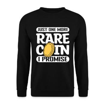 Les collectionneurs de pièces collectent des pièces rares - Sweat-shirt Unisexe - noir - Devant - Alina (178cm) & Michal (187cm)