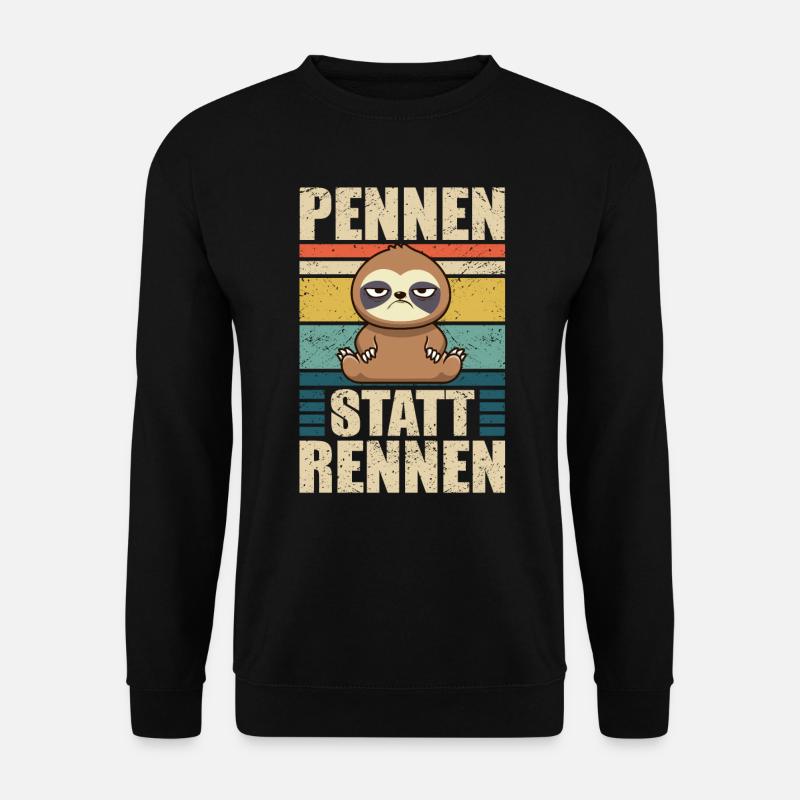 Faultier Lustig Kollege - Unisex Pullover - Schwarz