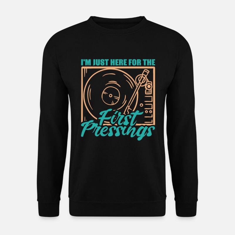 Schallplatte Retro Analog - Unisex Pullover - Schwarz