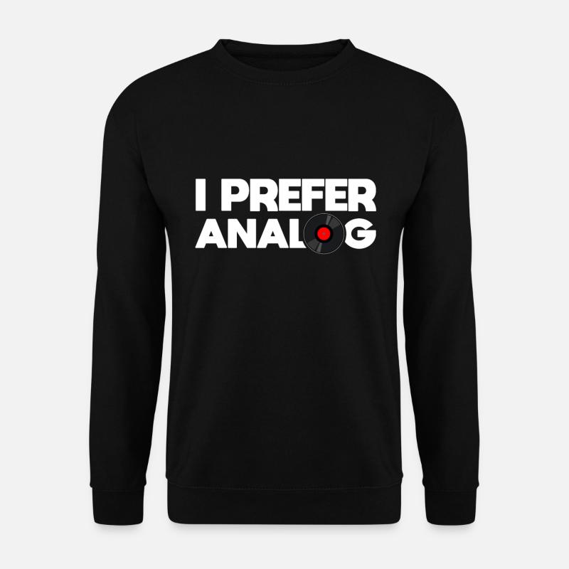 Enregistrer vinyle analogique - Sweat-shirt Unisexe - noir