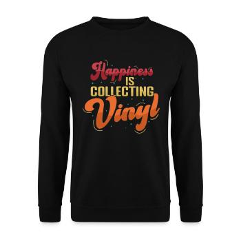 Disque Collector Vinyle Rétro - Sweat-shirt Unisexe - noir - Devant - Alina (178cm) & Michal (187cm)