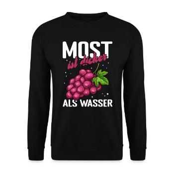 Winzer Most Weinberg Weinbauer Keltern - Unisex Pullover - Schwarz - Vorne - Alina (178cm) & Michal (187cm)