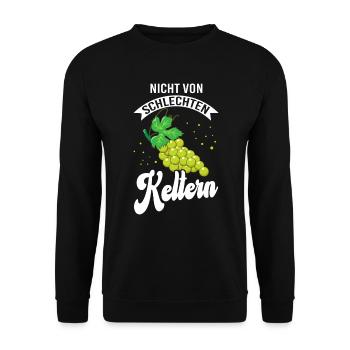 Keltern Winzer Weinberg Weinbauer - Unisex Pullover - Schwarz - Vorne - Alina (178cm) & Michal (187cm)