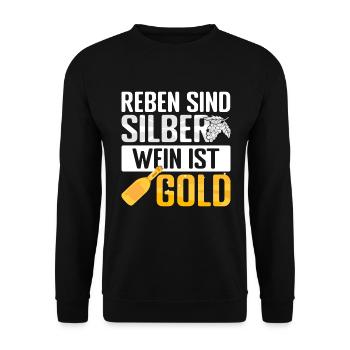 Winzer Reben Wein herstellen Weintrinker - Unisex Pullover - Schwarz - Vorne - Alina (178cm) & Michal (187cm)