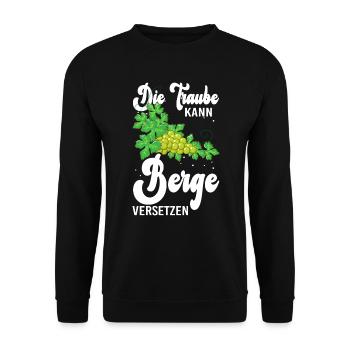 Winzer Trauben Weinberg Weinbau - Unisex Pullover - Schwarz - Vorne - Alina (178cm) & Michal (187cm)
