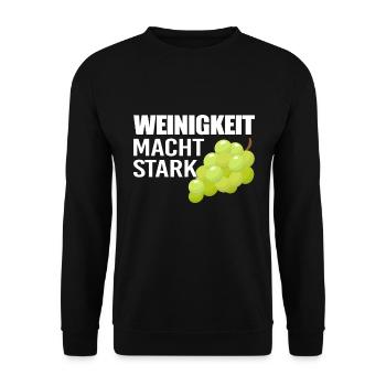 Winzer Weinberg stolzer Weinbauer - Unisex Pullover - Schwarz - Vorne - Alina (178cm) & Michal (187cm)