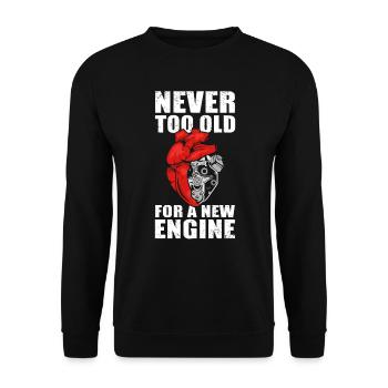 Heart Transplant Heart Surgery Funny - Unisex Sweatshirt - black - Front - Alina (178cm) & Michal (187cm)