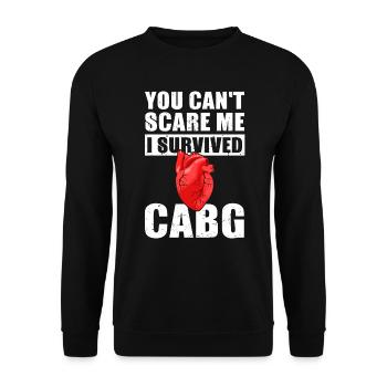 Coronary bypass surgery heart surgery - Unisex Sweatshirt - black - Front - Alina (178cm) & Michal (187cm)