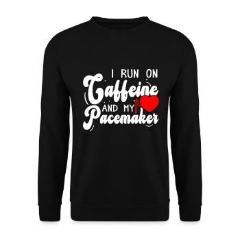 Chirurgie cardiaque par stimulateur cardiaque - Sweat-shirt Unisexe - noir - Devant - Alina (178cm) & Michal (187cm)