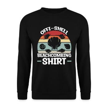 Collecte de coquillages Beachcombing - Sweat-shirt Unisexe - noir - Devant - Alina (178cm) & Michal (187cm)