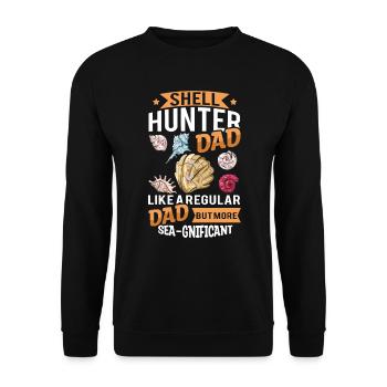 Shell Shell Collector Papa - Sweat-shirt Unisexe - noir - Devant - Alina (178cm) & Michal (187cm)