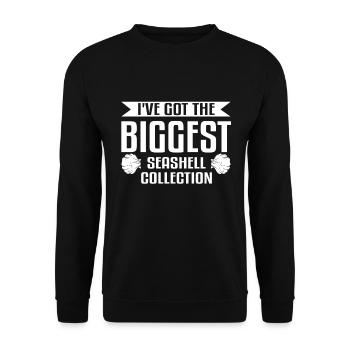 Moules & Shell Collectors Beachcombing - Sweat-shirt Unisexe - noir - Devant - Alina (178cm) & Michal (187cm)