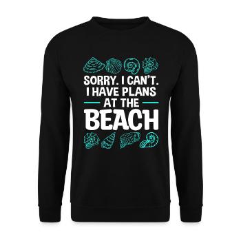 Collecte de moules Beachcombing - Sweat-shirt Unisexe - noir - Devant - Alina (178cm) & Michal (187cm)