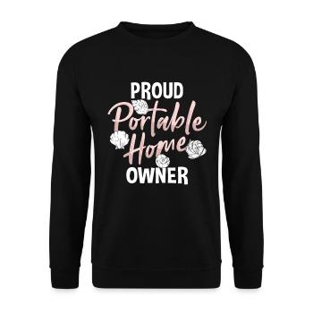 Collecting Shells & Shell Collectors Funny - Unisex Sweatshirt - black - Front - Alina (178cm) & Michal (187cm)
