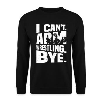 Arm Wrestling & Arm Wrestling - Unisex Sweatshirt - black - Front - Alina (178cm) & Michal (187cm)