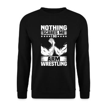 Bras de fer Bras de fer - Sweat-shirt Unisexe - noir - Devant - Alina (178cm) & Michal (187cm)