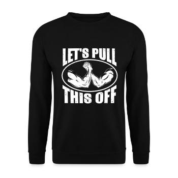 Arm Wrestling & Arm Wrestling - Unisex Sweatshirt - black - Front - Alina (178cm) & Michal (187cm)