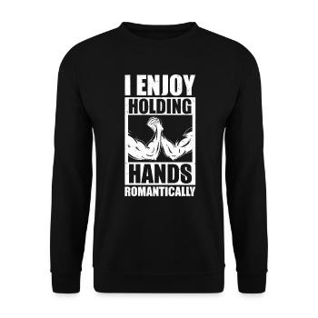 Bras de fer Bras de fer - Sweat-shirt Unisexe - noir - Devant - Alina (178cm) & Michal (187cm)