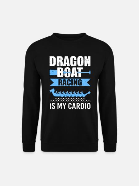 Dragonboat Racing Drachenboot Paddeln - Unisex Pullover - Schwarz
