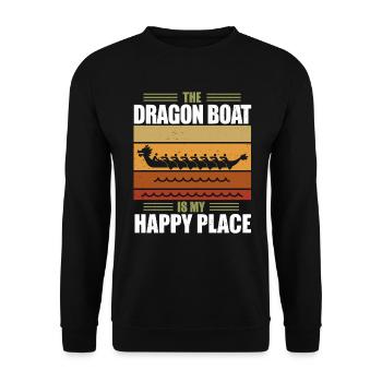 Dragon Boat Pagayant Dragon Boat - Sweat-shirt Unisexe - noir - Devant - Alina (178cm) & Michal (187cm)