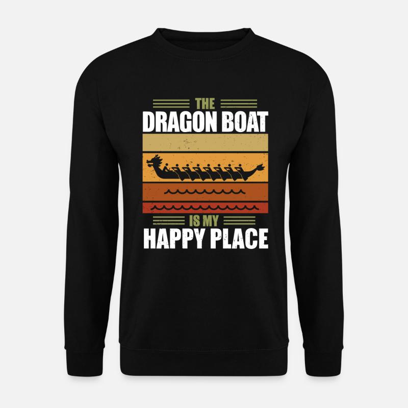 Drachenboot Paddeln Dragonboat - Unisex Pullover - Schwarz