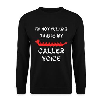Dragon Boat Caller Voice Dragonboat - Unisex Sweatshirt - black - Front - Alina (178cm) & Michal (187cm)