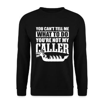 Dragon Boat Funny Dragonboat Racing - Unisex Sweatshirt - black - Front - Alina (178cm) & Michal (187cm)