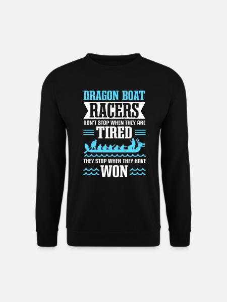Dragonboat Racer Drachenboot Paddeln - Unisex Pullover - Schwarz