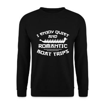 Dragon Boat Romance Paddling Dragonboat - Unisex Sweatshirt - black - Front - Alina (178cm) & Michal (187cm)