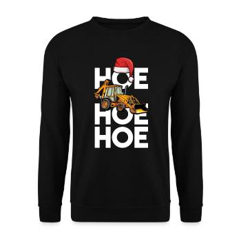 Backhoe loaders Excavator drivers - Unisex Sweatshirt - black - Front - Alina (178cm) & Michal (187cm)
