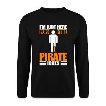 Amputation of leg prosthesis - Unisex Sweatshirt - black - Front - Alina (178cm) & Michal (187cm)