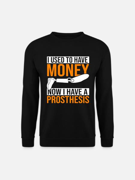 Amputation & Prothese Beinprothese - Unisex Pullover - Schwarz