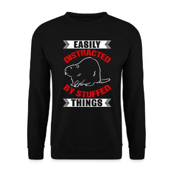 Taxidermist stuffing taxidermist taxidermism - Unisex Sweatshirt - black - Front - Alina (178cm) & Michal (187cm)