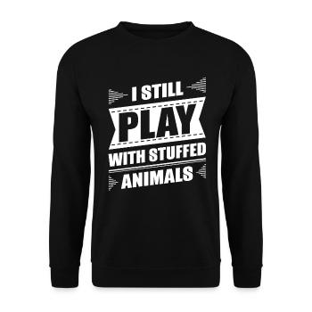 Taxidermist Taxidermie Taxidermist Taxidermist Stuffing - Unisex Sweatshirt - black - Front - Alina (178cm) & Michal (187cm)