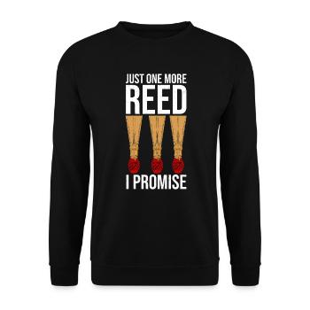 Bassoon Bassoonist Musician Reed - Unisex Sweatshirt - black - Front - Alina (178cm) & Michal (187cm)