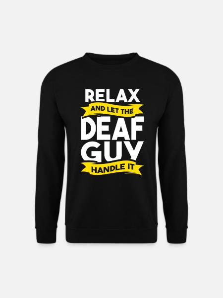 Deaf Pride Funny Deaf Sign Language - Unisex Sweatshirt - black