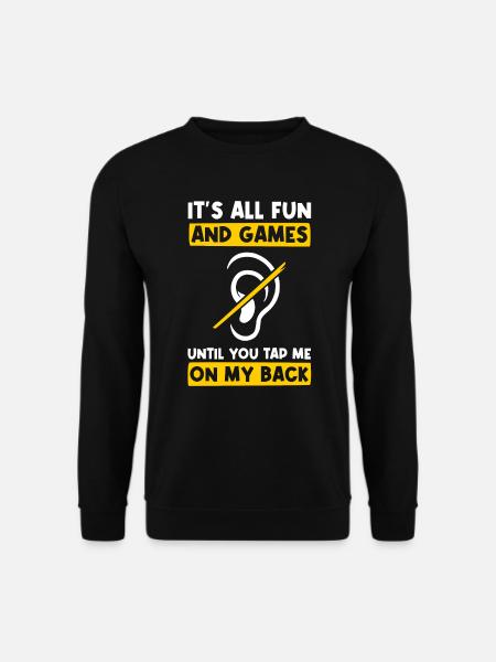 Gehörlos Lustig Deaf Pride - Unisex Pullover - Schwarz
