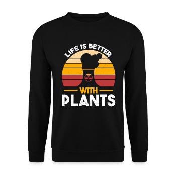 Centrale Nucléaire Nucléaire Énergie Nucléaire Radioactive - Sweat-shirt Unisexe - noir - Devant - Alina (178cm) & Michal (187cm)