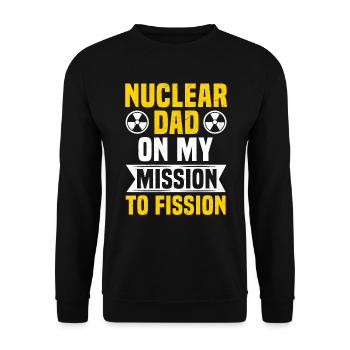 Ingénieur Nucléaire Papa Nucléaire Radioactif - Sweat-shirt Unisexe - noir - Devant - Alina (178cm) & Michal (187cm)