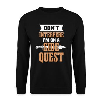 LARP Roleplaying Larping RPG Fantasy - Unisex Sweatshirt - black - Front - Alina (178cm) & Michal (187cm)