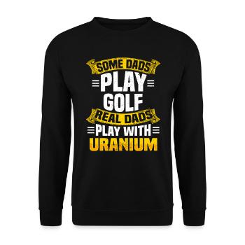 Papa nucléaire énergie nucléaire uranium - Sweat-shirt Unisexe - noir - Devant - Alina (178cm) & Michal (187cm)