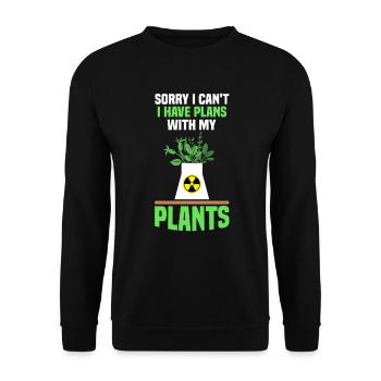 Nucléaire Énergie Centrale Nucléaire Nucléaire Radioactif - Sweat-shirt Unisexe - noir - Devant - Alina (178cm) & Michal (187cm)