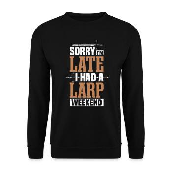 Jeu de rôle Fantasy RPG LARP - Sweat-shirt Unisexe - noir - Devant - Alina (178cm) & Michal (187cm)